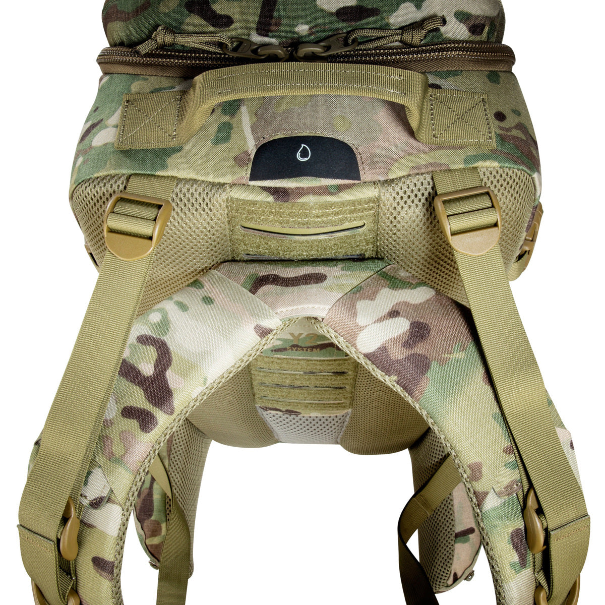 Y2 Carrying System set up for taller - Multicam