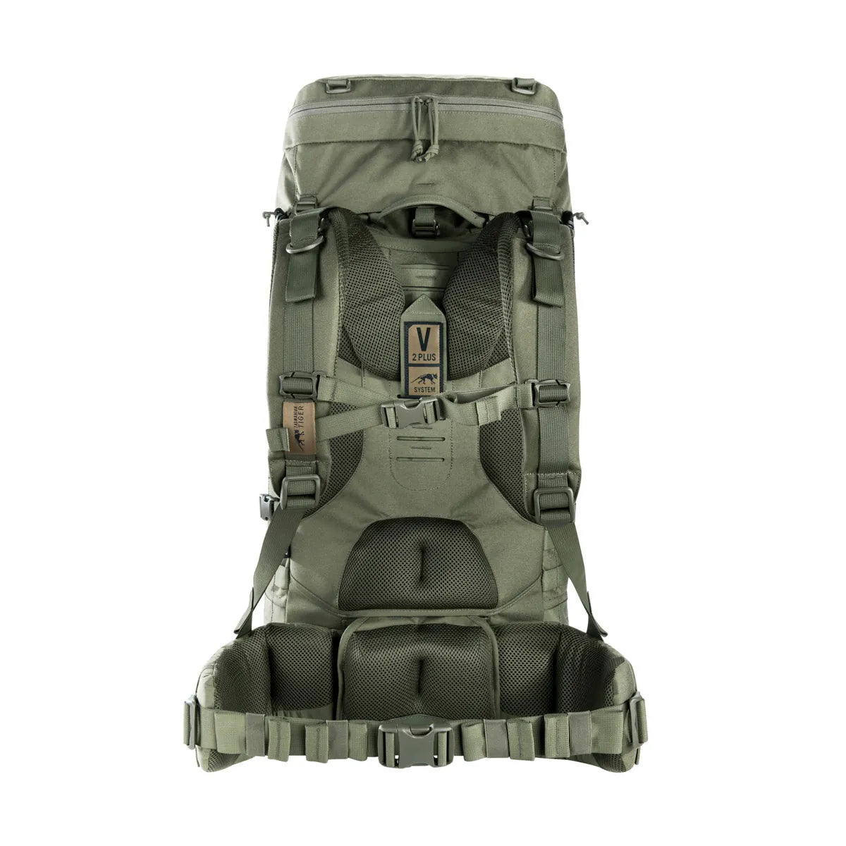 Back view of the Tasmanian Tiger Base Pack 60 FO in olive | TT8846.331